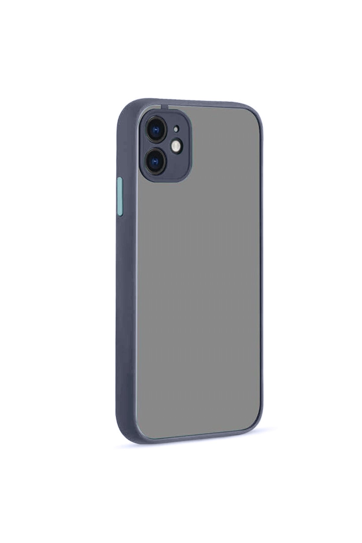  iPhone 12 Kılıf Montreal Silikon Kapak - Gri