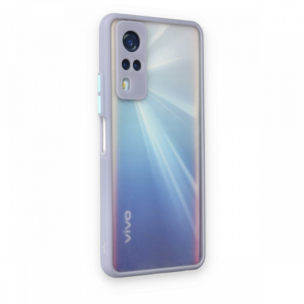  Vivo Y31 2021 Kılıf Montreal Silikon Kapak - Gri