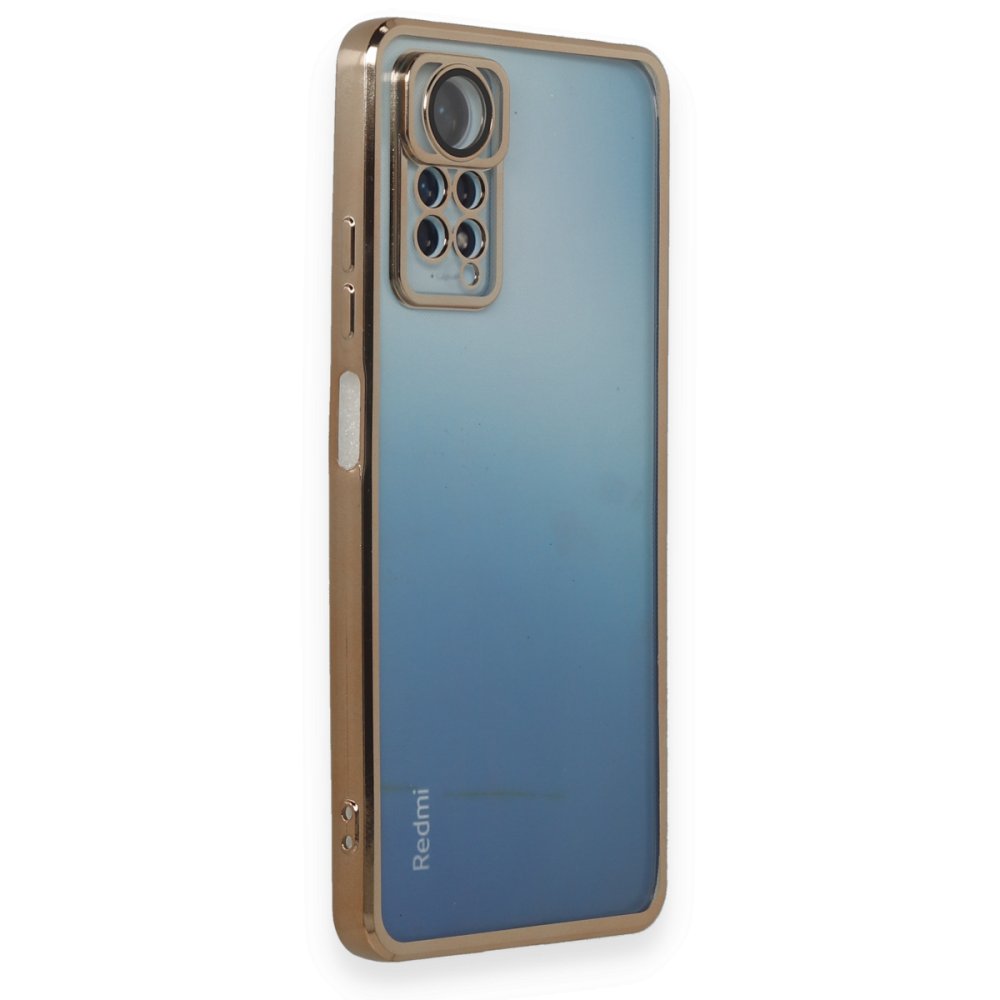 Redmi Note 12 Pro 4G Kılıf Razer Lensli Silikon - Gold