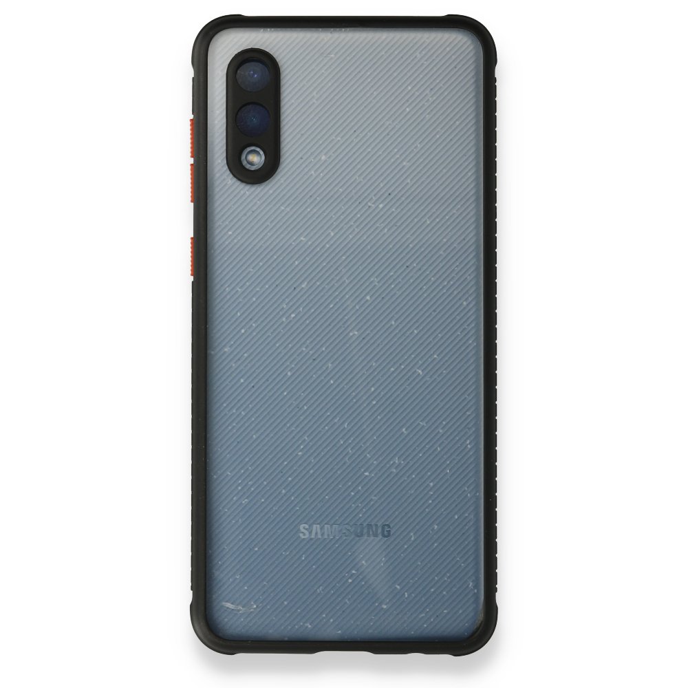 Samsung Galaxy A02 Kılıf Miami Şeffaf Silikon - Siyah Samsung Galaxy A02 Kılıf Miami Şeffaf Silikon - Siyah
