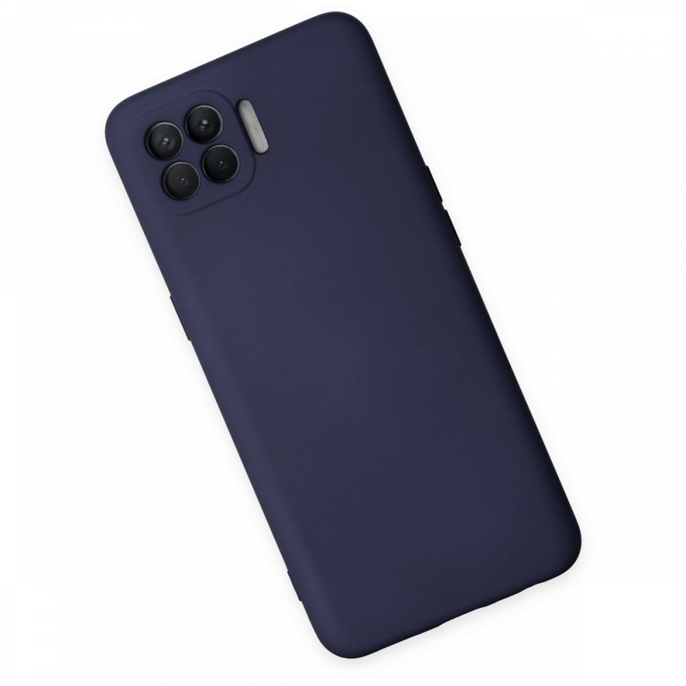 Oppo Reno 4 Lite Kılıf Nano içi Kadife Silikon - Lacivert Oppo Reno 4 Lite Kılıf Nano içi Kadife Silikon - Lacivert