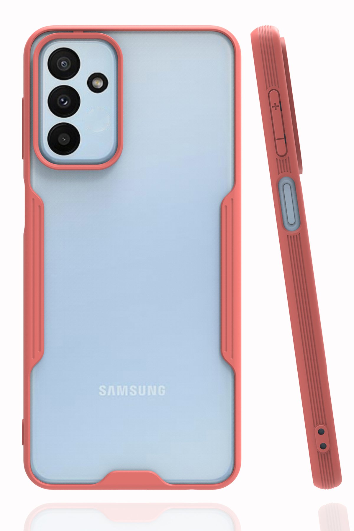  Samsung Galaxy M23 Kılıf Platin Silikon - Pembe