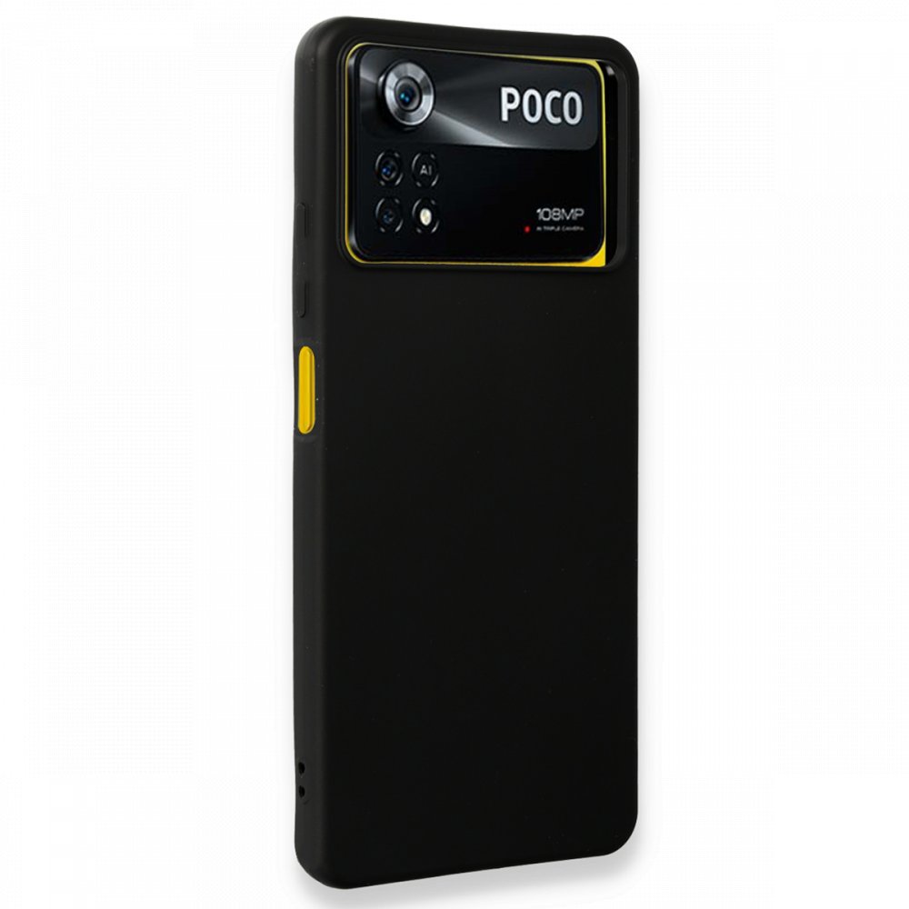  Xiaomi Poco X4 Pro 5G Kılıf First Silikon - Siyah