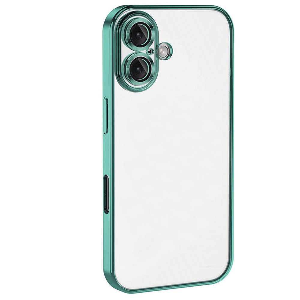 iPhone 16 Kılıf Razer Lensli Silikon - Turkuaz  iPhone 16 Kılıf Razer Lensli Silikon - Turkuaz