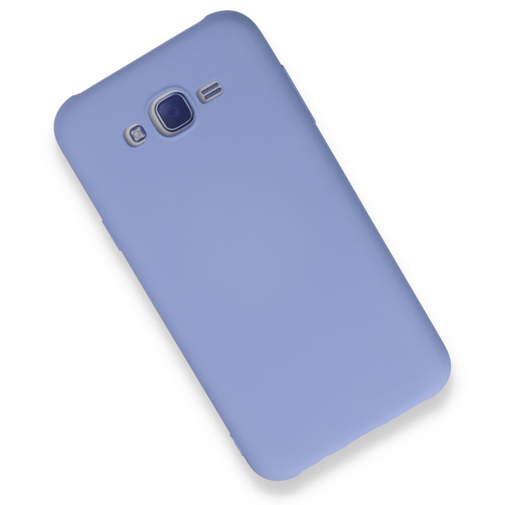 Samsung Galaxy J7 Kılıf Nano içi Kadife Silikon - Lila