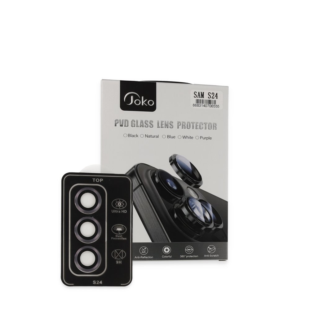 Joko Samsung Galaxy S24 PVD Metal Kamera Lens - Derin Mor Joko Samsung Galaxy S24 PVD Metal Kamera Lens - Derin Mor