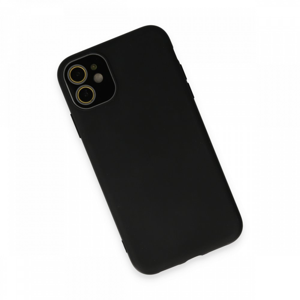 iPhone 12 Kılıf Lansman Glass Kapak - Siyah iPhone 12 Kılıf Lansman Glass Kapak - Siyah