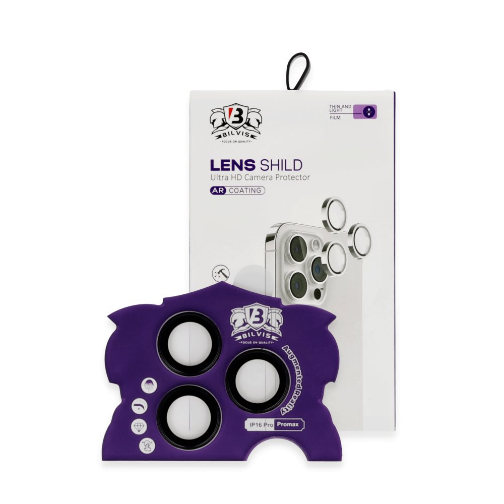  iPhone 16 Pro Max Bilvis Titan Kamera Lens - Siyah