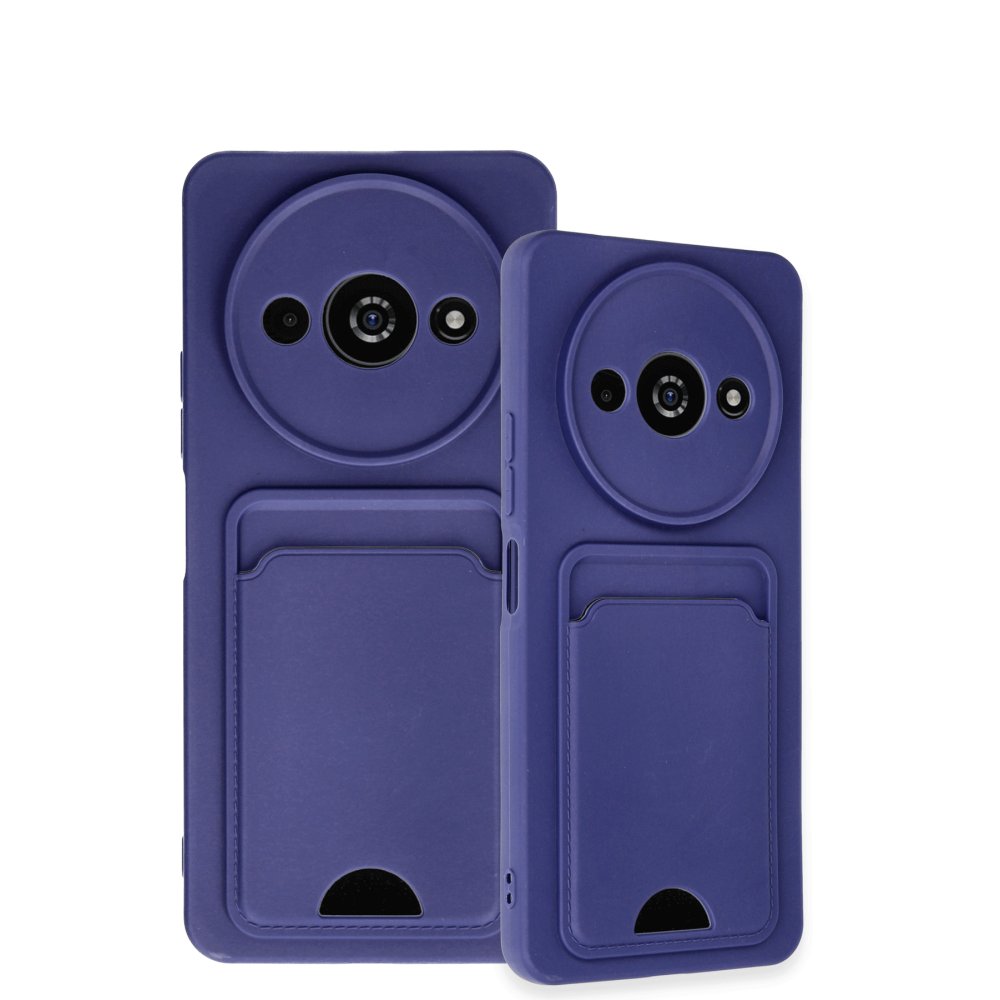 Redmi A3 4G Kılıf Kelvin Kartvizitli Silikon - Lacivert