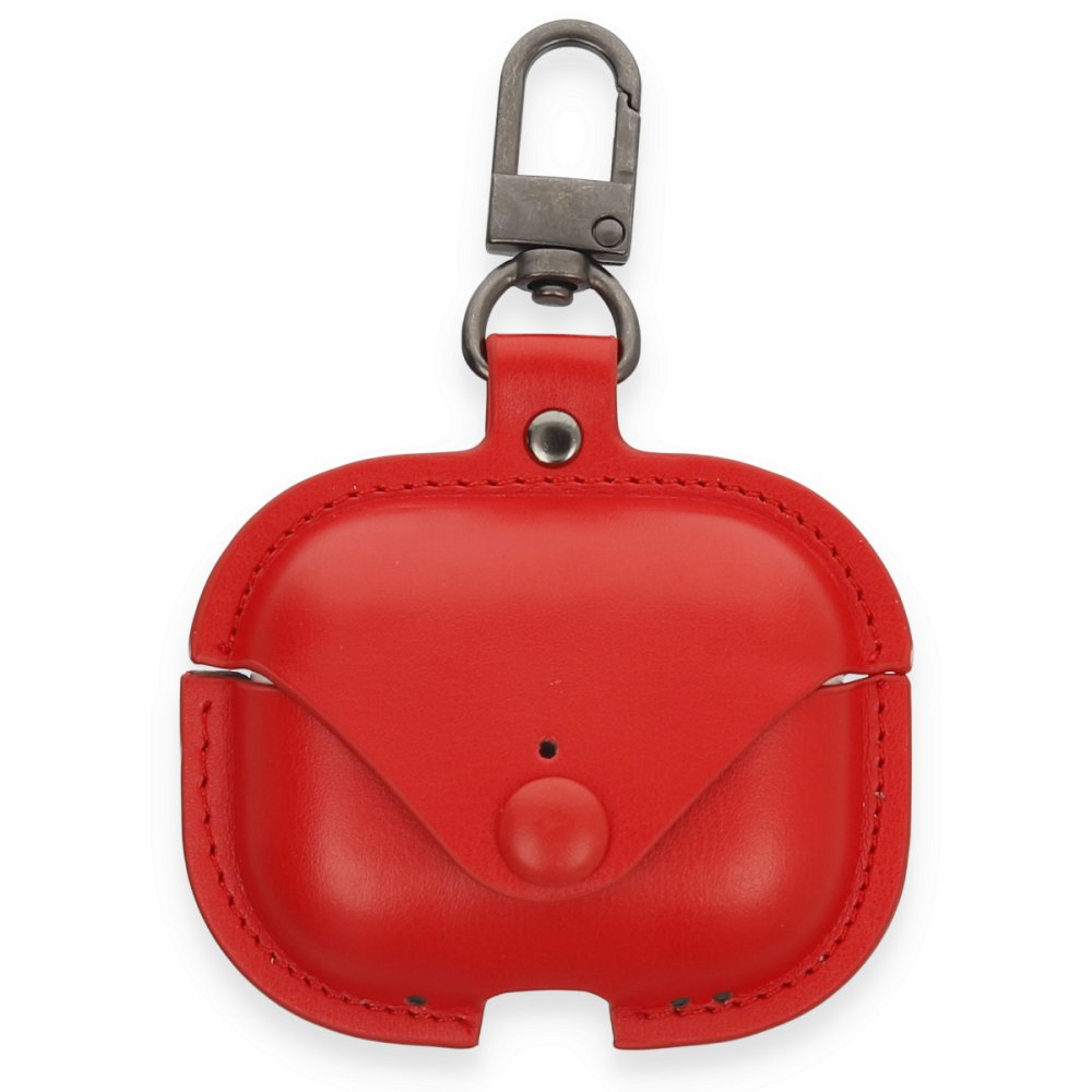 Airpods Pro 2 (2.nesil) Çanta Deri Kılıf - Kırmızı Airpods Pro 2 (2.nesil) Çanta Deri Kılıf - Kırmızı