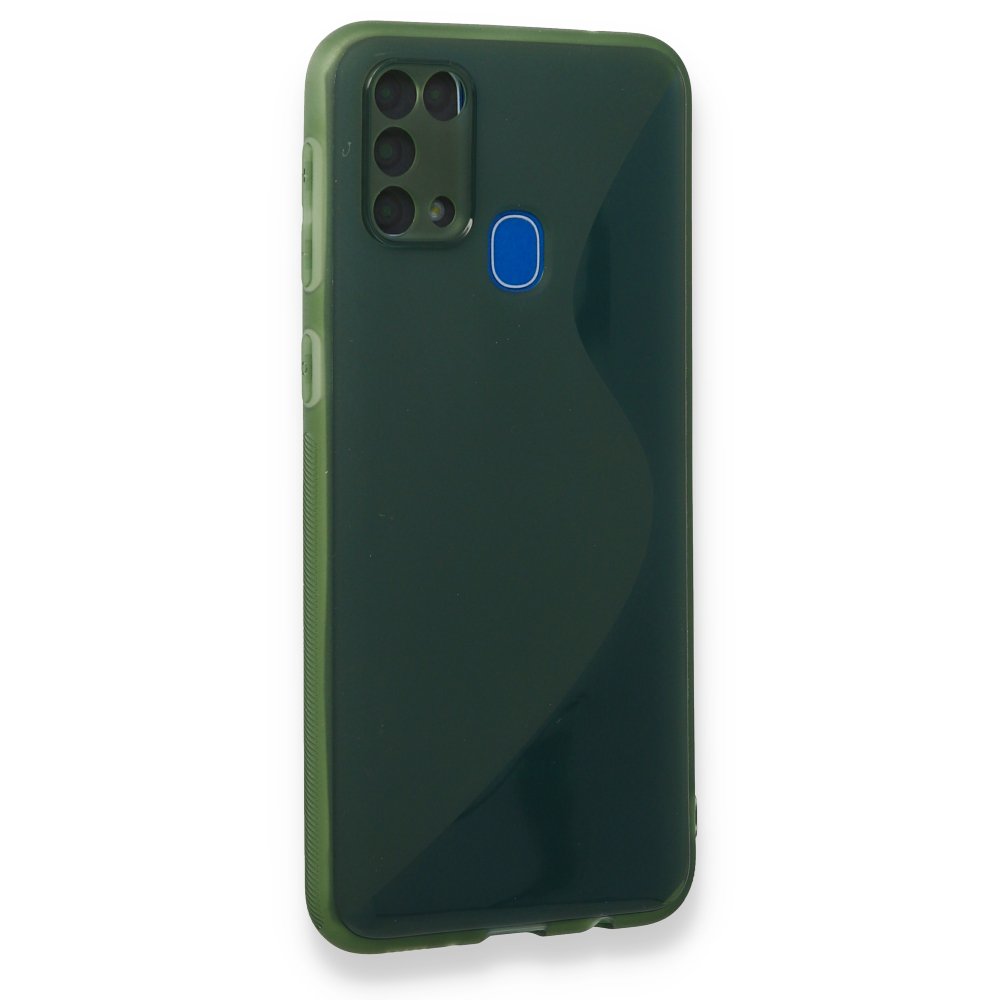  Samsung Galaxy M31 Kılıf S Silikon - Yeşil