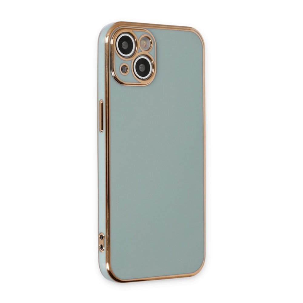  iPhone 15 Kılıf Volet Silikon - Açık Yeşil