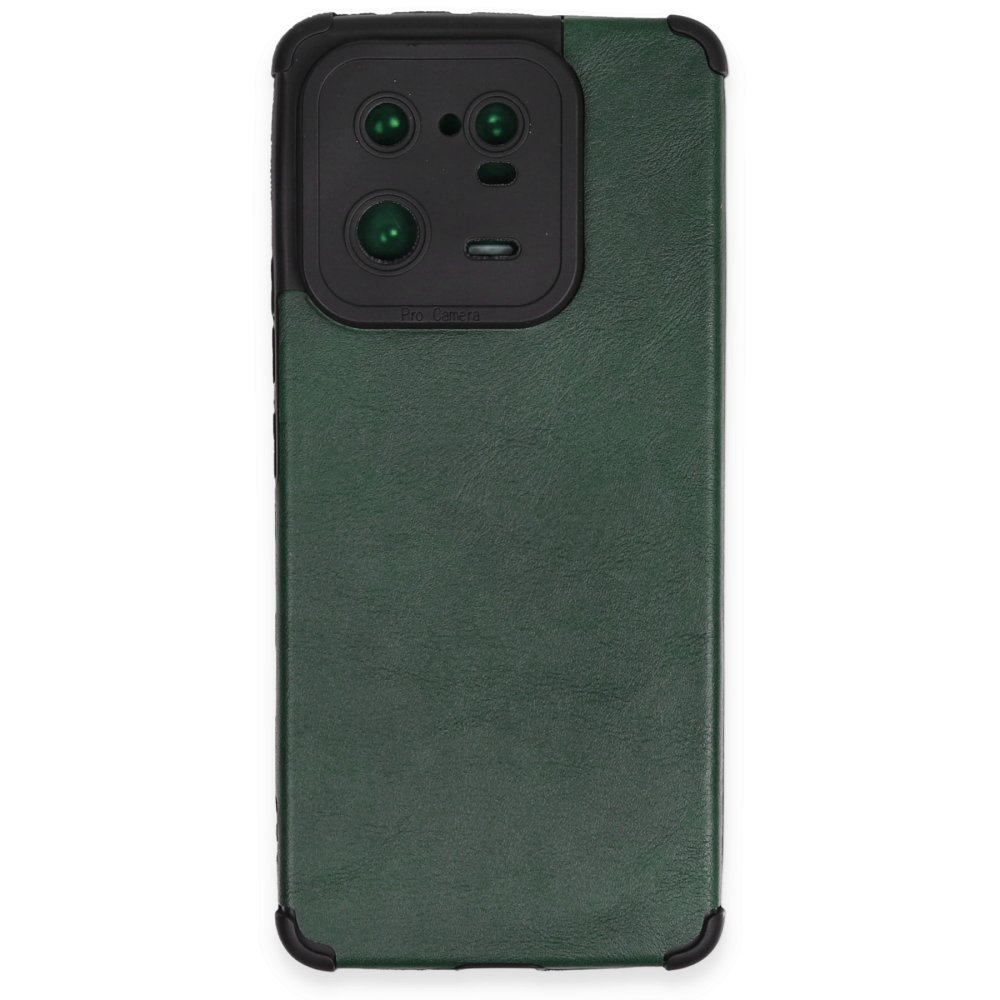  Xiaomi Mi 13 Pro Kılıf Loop Deri Silikon - Yeşil