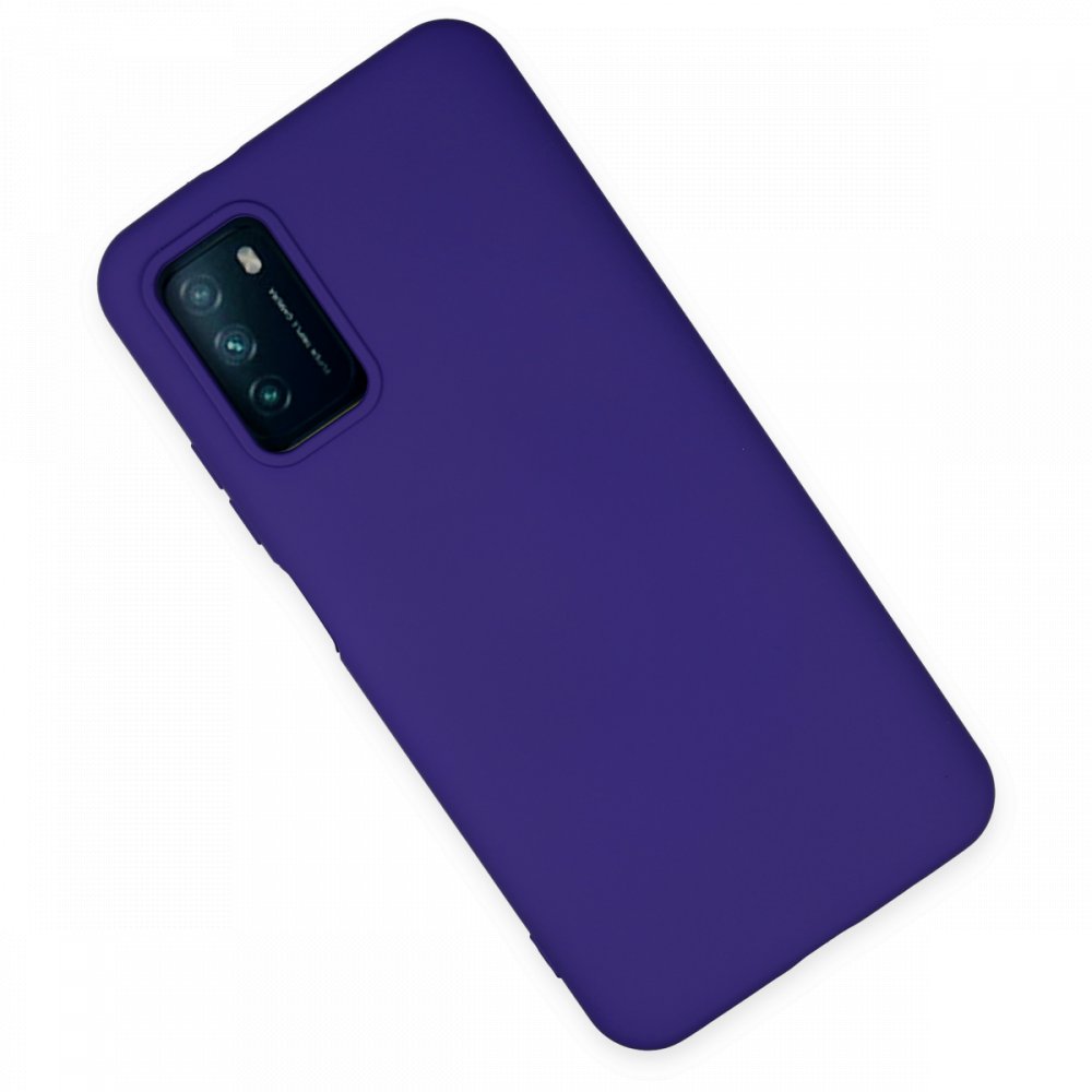 Xiaomi Pocophone M3 Kılıf Nano içi Kadife Silikon - Mor Xiaomi Pocophone M3 Kılıf Nano içi Kadife Silikon - Mor