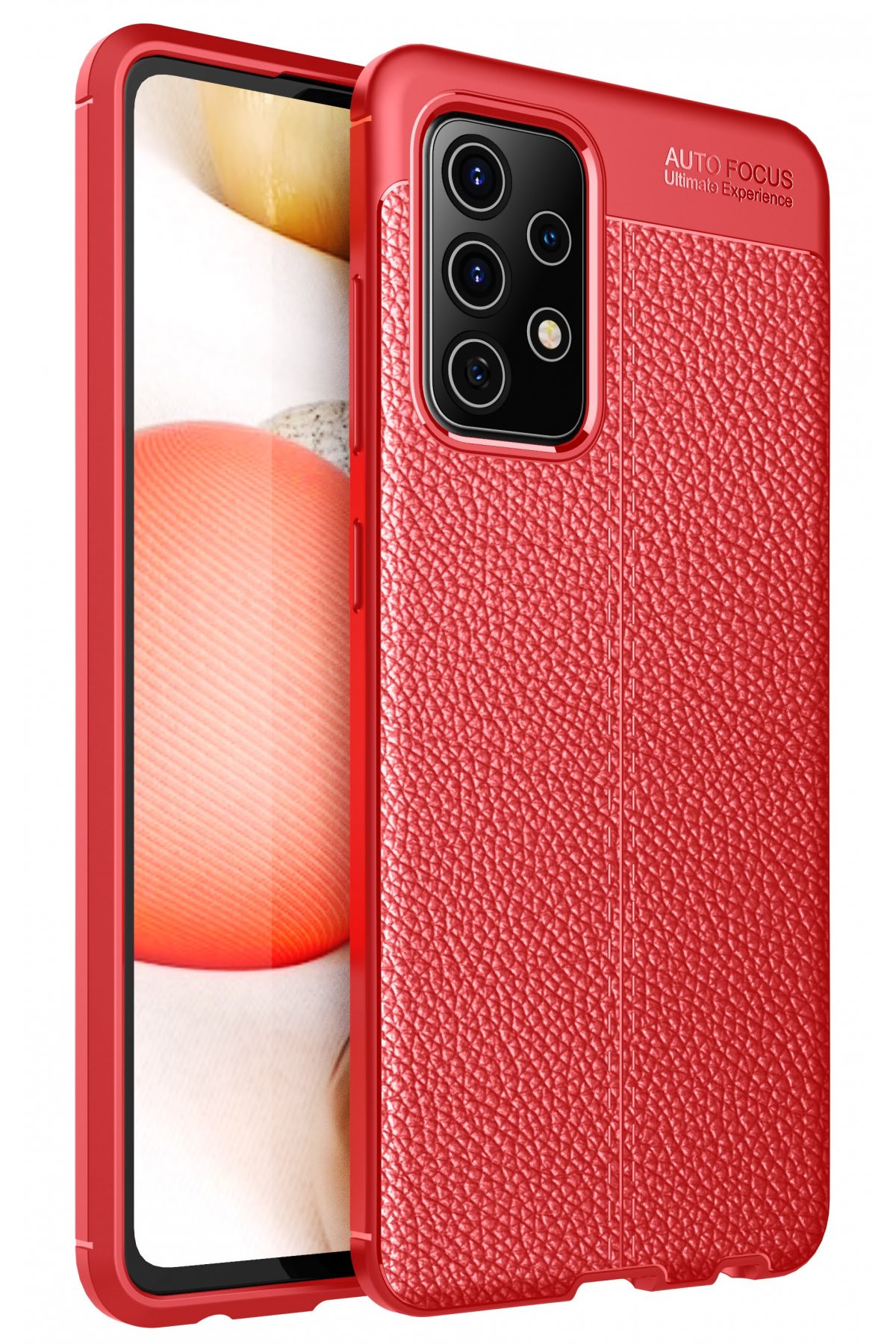  Samsung Galaxy A52S Kılıf Auto Focus Kapak - Kırmızı