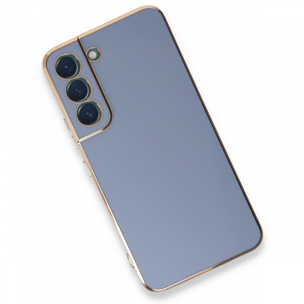  Samsung Galaxy S22 Plus Kılıf Volet Silikon - Mavi