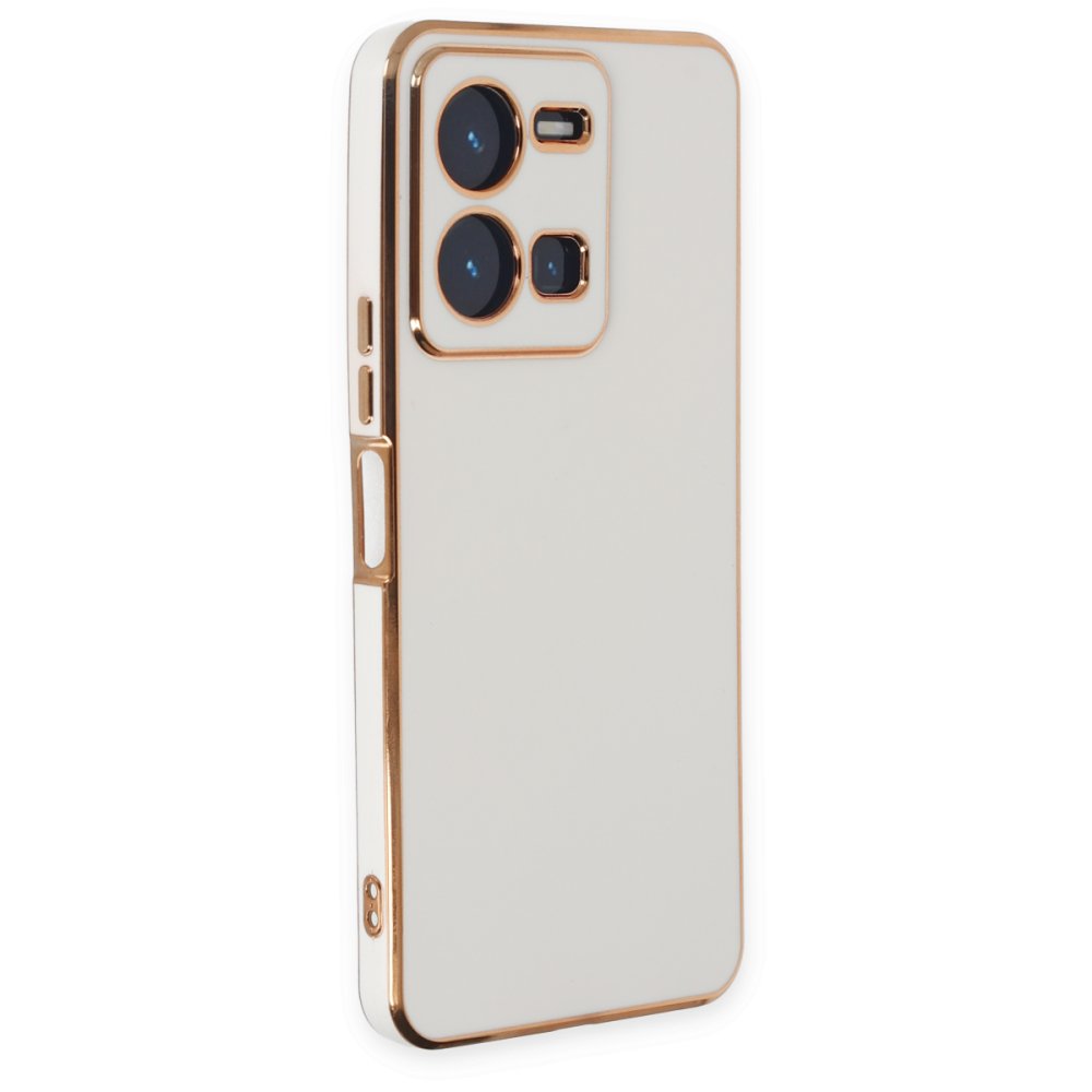  Vivo Y35 Kılıf Volet Silikon - Beyaz