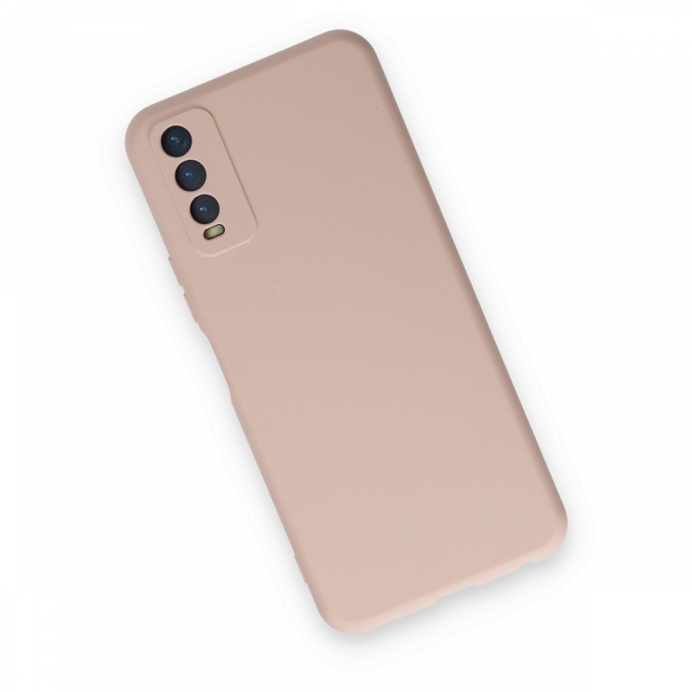  Vivo Y11S Kılıf Nano içi Kadife Silikon - Pudra