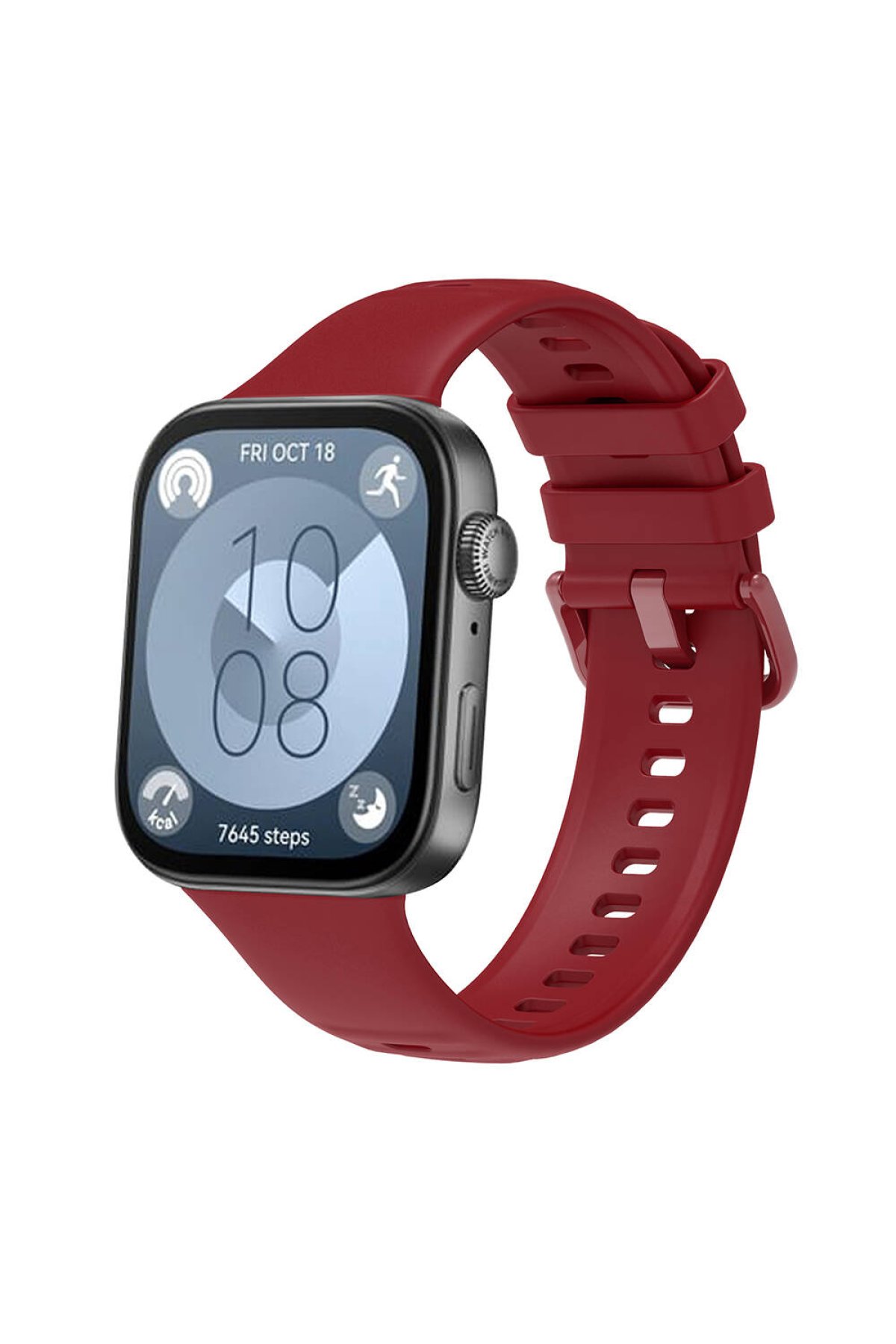 Huawei Watch Fit 3 Klasik Kordon - Bordo Huawei Watch Fit 3 Klasik Kordon - Bordo