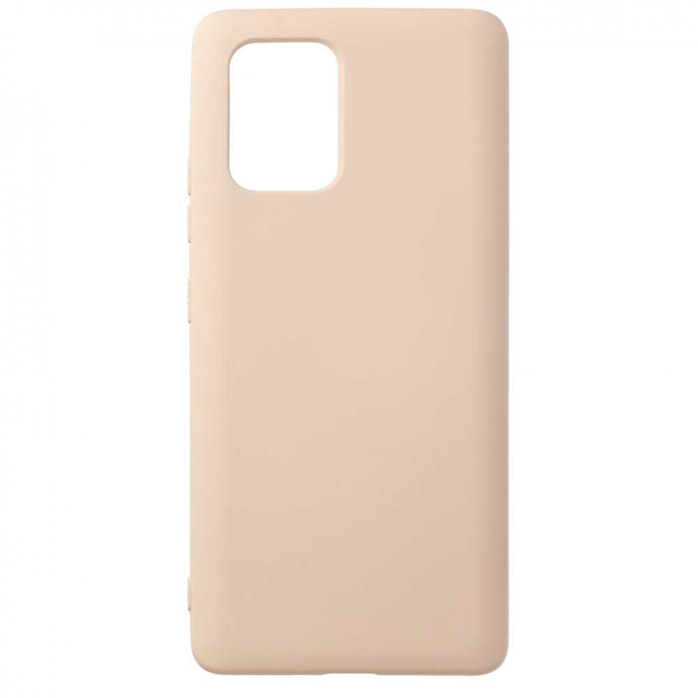  Samsung Galaxy A91 / S10 Lite Kılıf Nano içi Kadife Silikon - Pudra