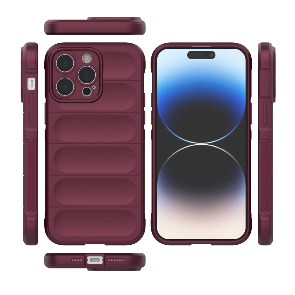 iPhone 15 Pro Max Kılıf Optimum Silikon - Bordo iPhone 15 Pro Max Kılıf Optimum Silikon - Bordo