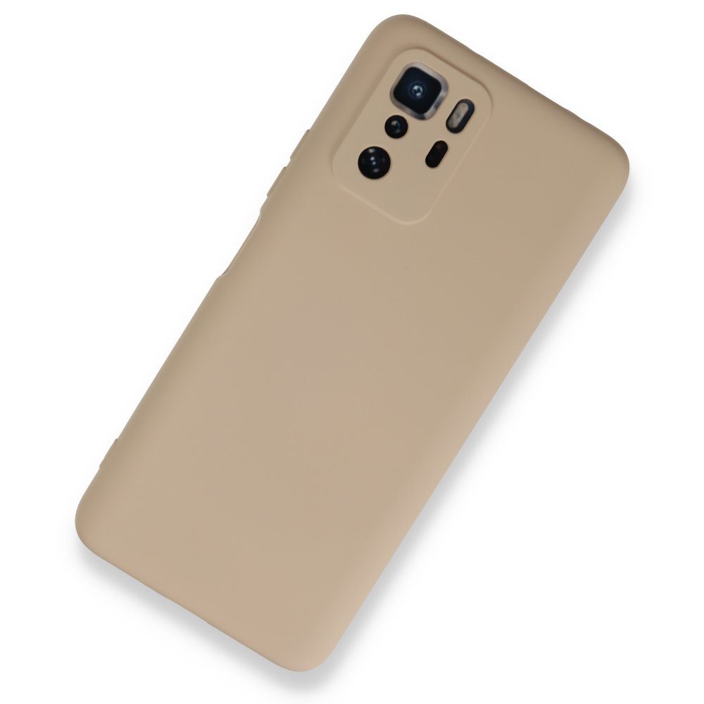  Xiaomi Poco X3 GT Kılıf Nano içi Kadife Silikon - Pudra