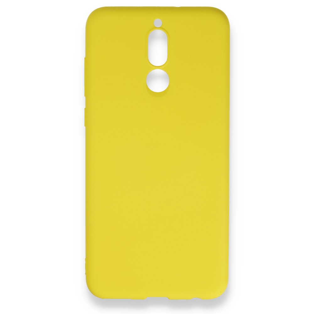 Huawei Mate 10 Lite Kılıf Nano içi Kadife Silikon - Sarı  Huawei Mate 10 Lite Kılıf Nano içi Kadife Silikon - Sarı