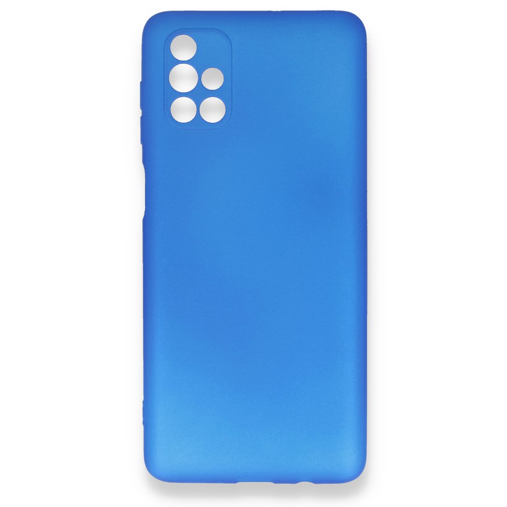  Samsung Galaxy M51 Kılıf First Silikon - Mavi