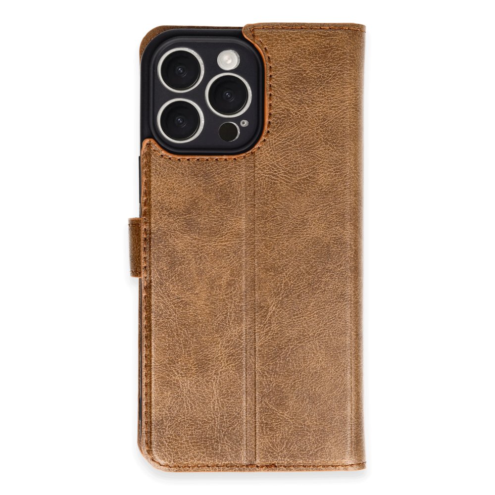 iPhone 16 Pro Max Kılıf Trend S Plus Kapaklı Kılıf - Taba iPhone 16 Pro Max Kılıf Trend S Plus Kapaklı Kılıf - Taba