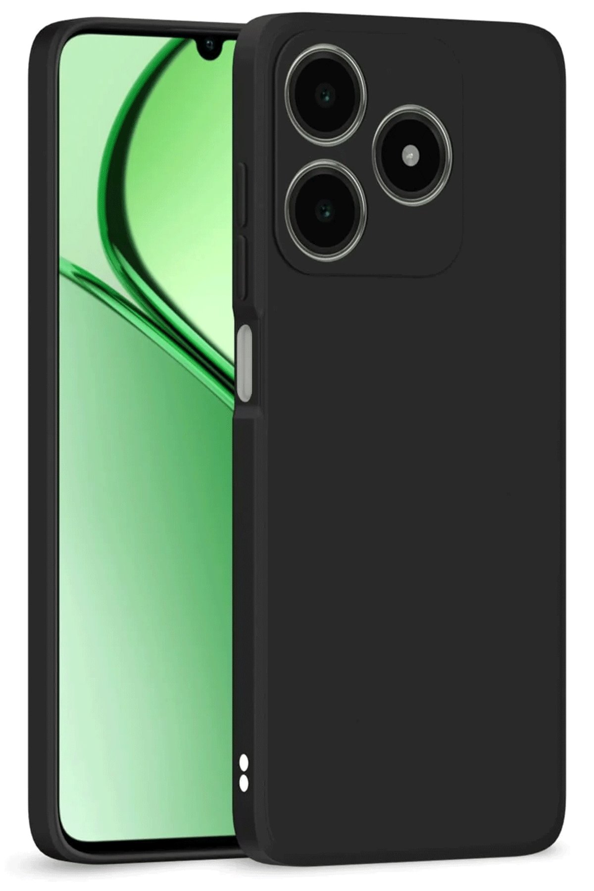 Realme C63 Kılıf First Silikon - Siyah Realme C63 Kılıf First Silikon - Siyah