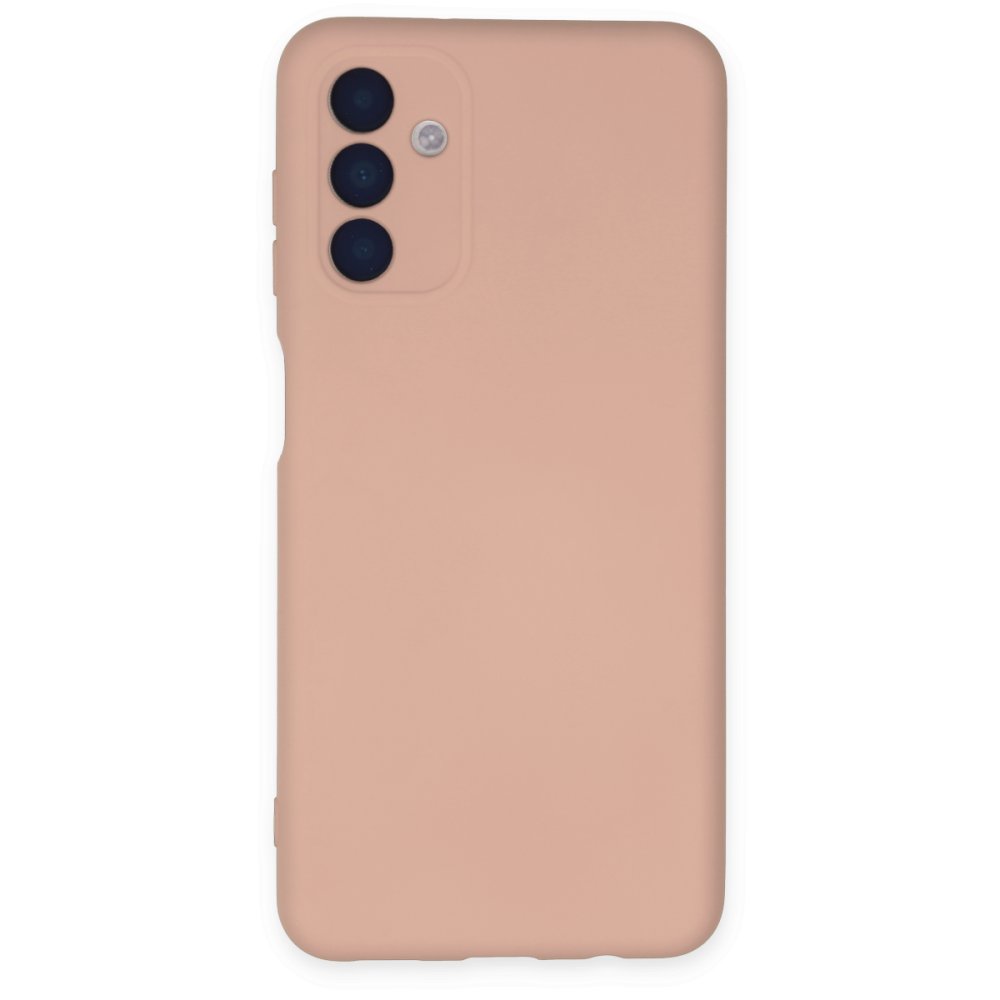  Samsung Galaxy A04S Kılıf Nano içi Kadife Silikon - Pudra