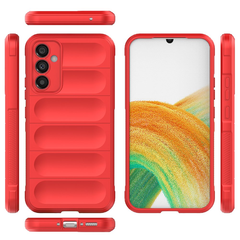  Samsung Galaxy M34 5G Kılıf Optimum Silikon - Kırmızı