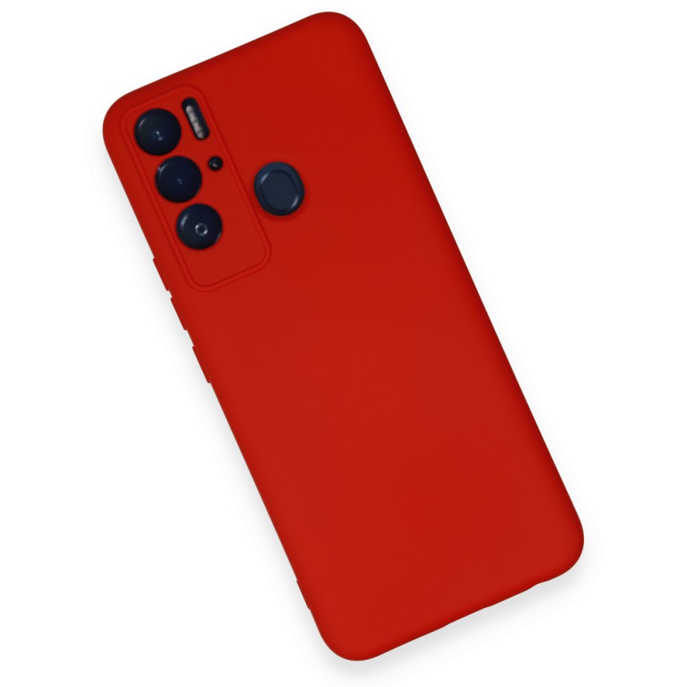 Tecno Pova Neo Kılıf Nano içi Kadife Silikon - Kırmızı Tecno Pova Neo Kılıf Nano içi Kadife Silikon - Kırmızı