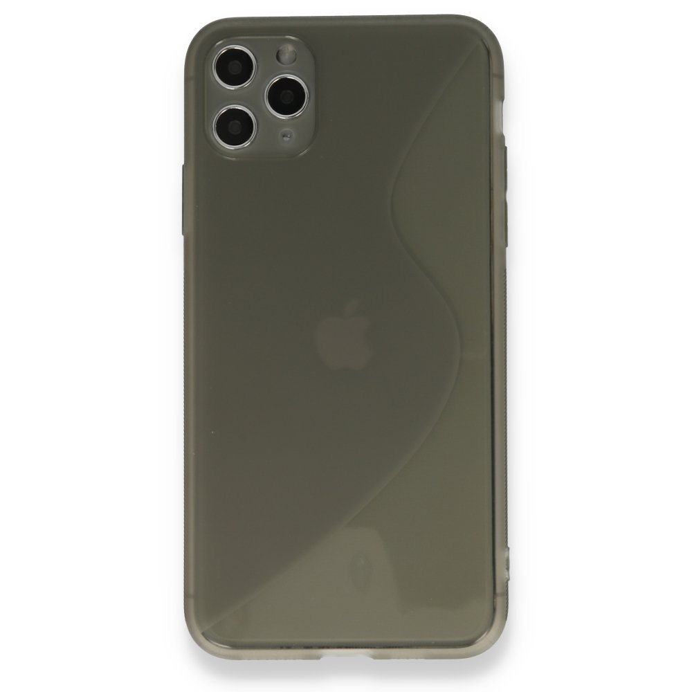  iPhone 11 Pro Max Kılıf S Silikon - Gri