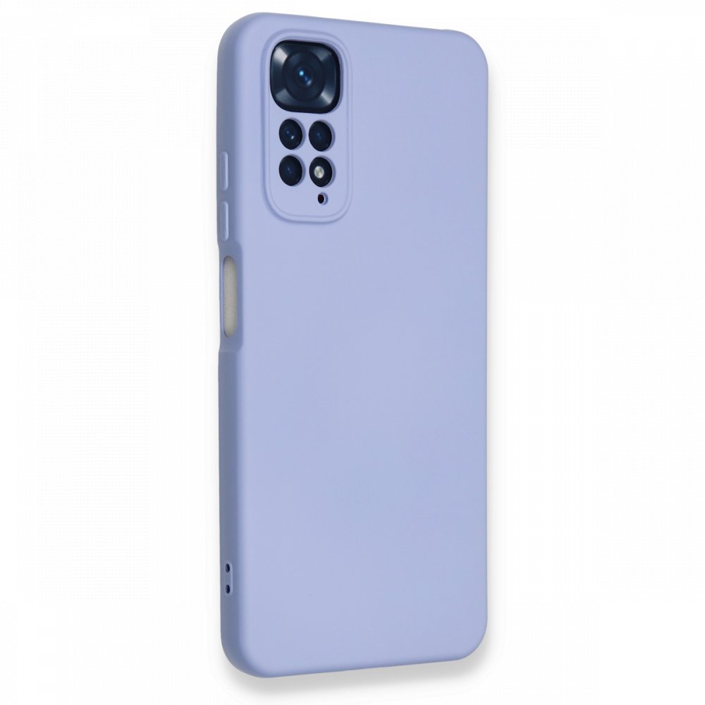 Redmi Note 11S Kılıf Nano içi Kadife Silikon - Lila Redmi Note 11S Kılıf Nano içi Kadife Silikon - Lila