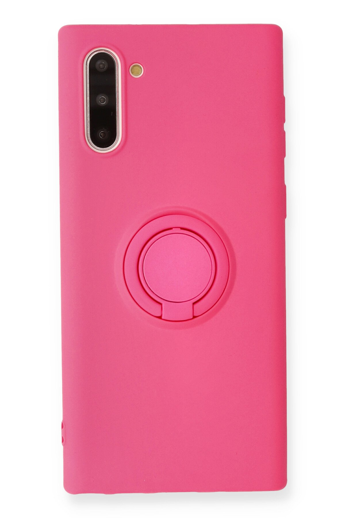  Samsung Galaxy Note 10 Kılıf Viktor Yüzüklü Silikon - Pembe