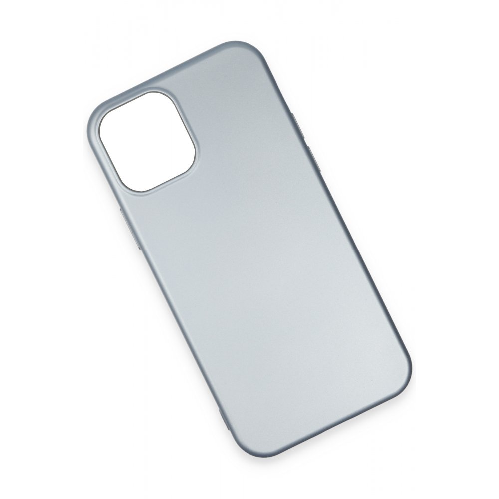 iPhone 12 Kılıf Nano içi Kadife Silikon - Sky Blue