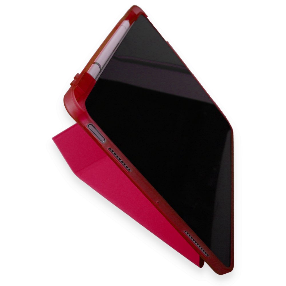  Huawei MatePad 11.5 Kılıf Kalemlikli Mars Tablet Kılıfı - Kırmızı