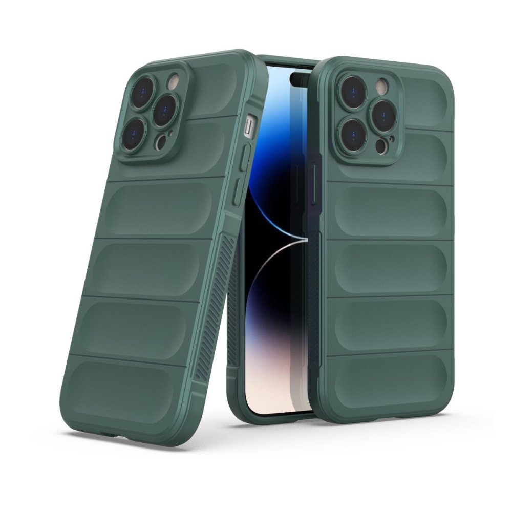 iPhone 14 Pro Max Kılıf Optimum Silikon - Koyu Yeşil  iPhone 14 Pro Max Kılıf Optimum Silikon - Koyu Yeşil