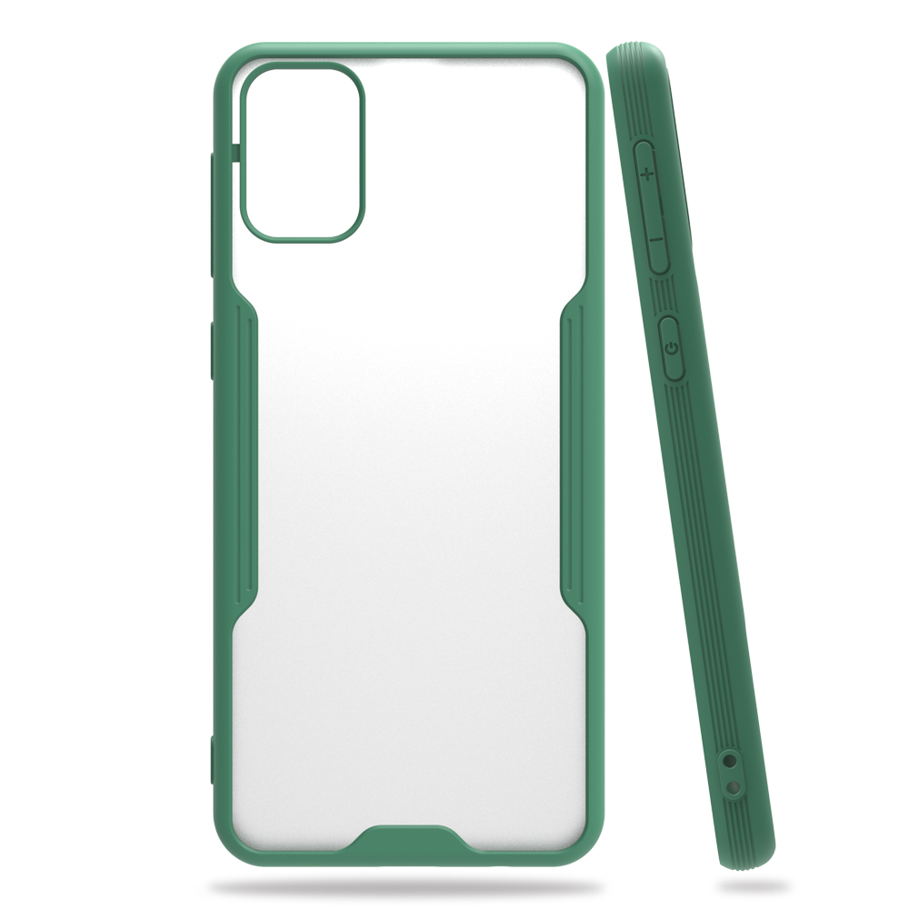  Samsung Galaxy M31 Kılıf Platin Silikon - Yeşil