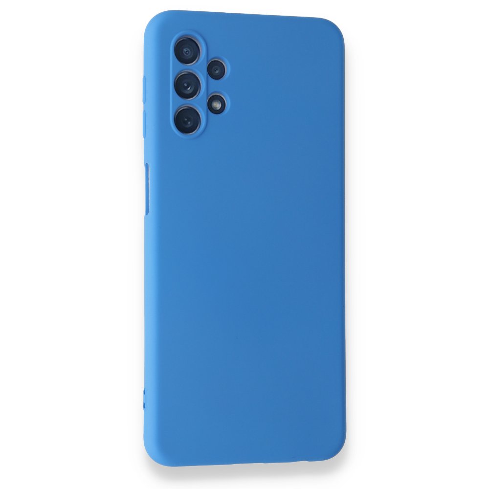 Samsung Galaxy A52S Kılıf Nano içi Kadife Silikon - Mavi Samsung Galaxy A52S Kılıf Nano içi Kadife Silikon - Mavi