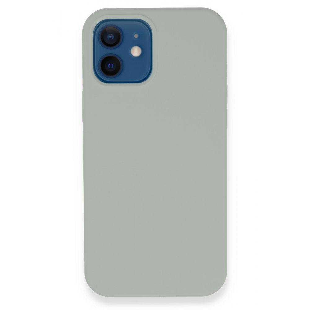  iPhone 12 Kılıf Lansman Legant Silikon - Açık Gri