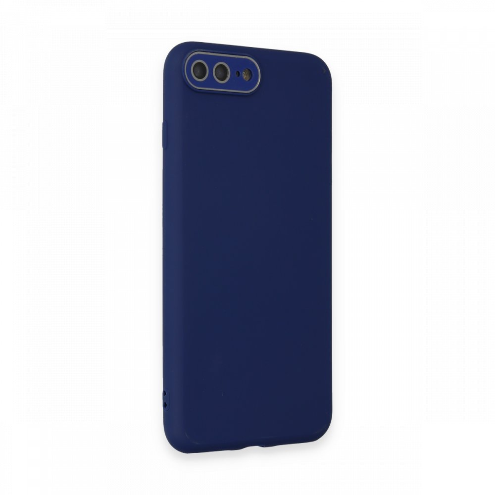  iPhone 8 Plus Kılıf Lansman Glass Kapak - Sky Blue