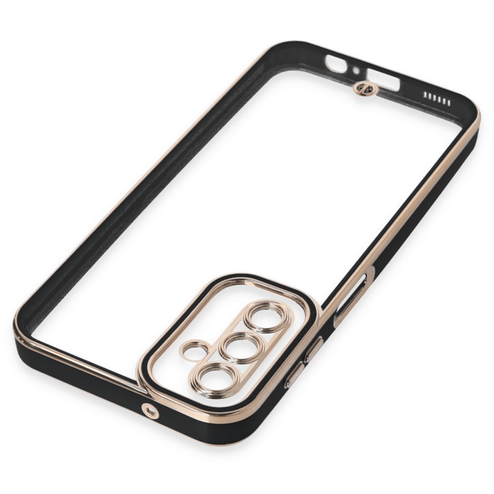  Samsung Galaxy A14 4G Kılıf Liva Lens Silikon - Siyah