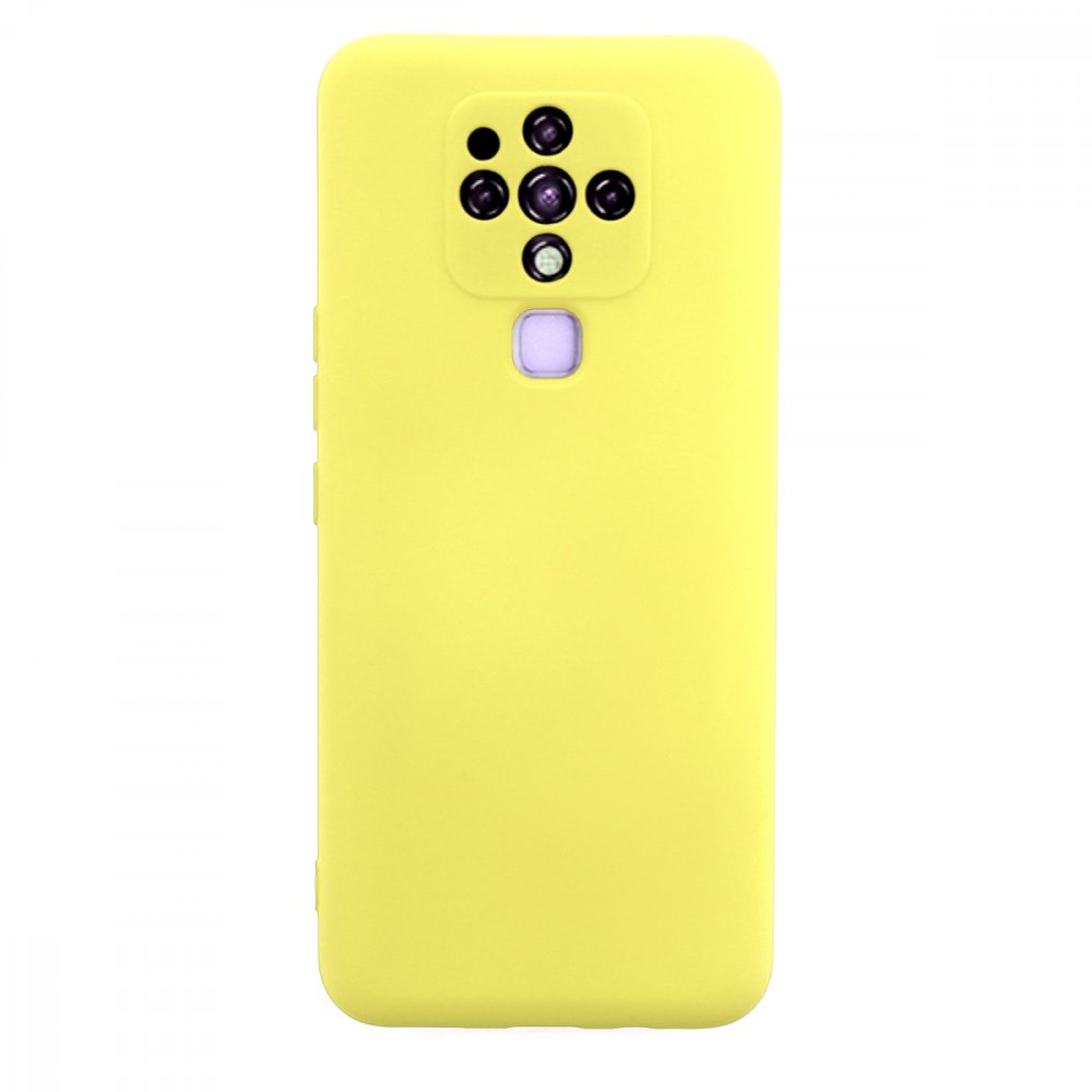 Tecno Camon 16 Kılıf Nano içi Kadife Silikon - Sarı Tecno Camon 16 Kılıf Nano içi Kadife Silikon - Sarı