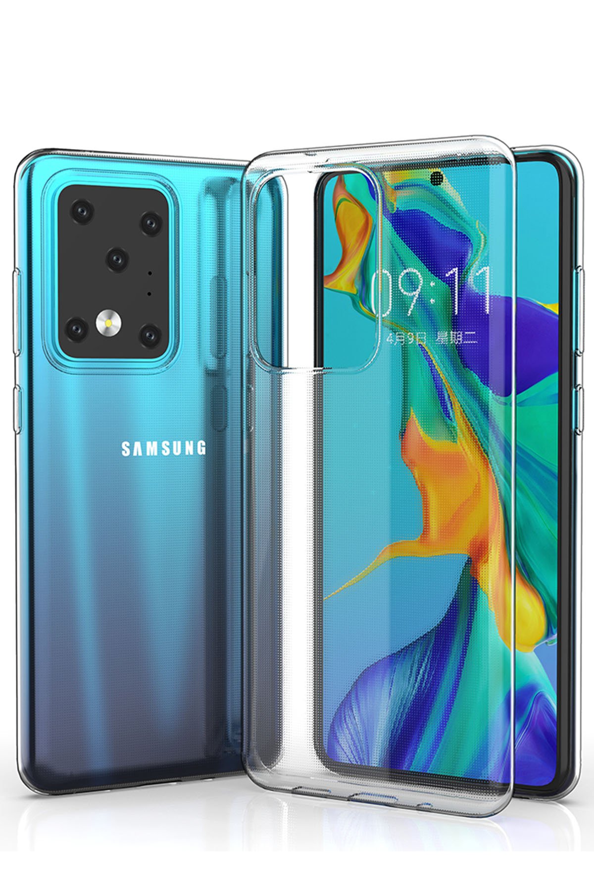  Samsung Galaxy S20 Ultra Kılıf Lüx Şeffaf Silikon