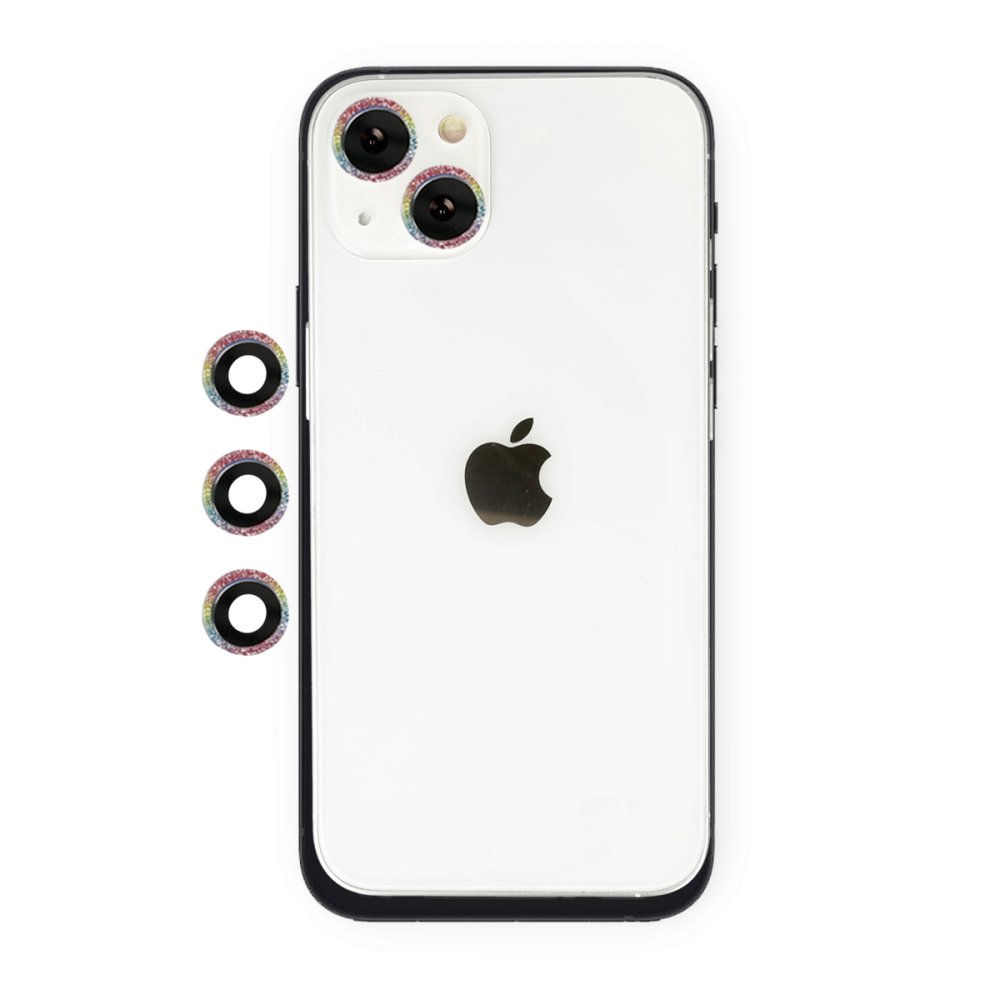  iPhone 14 Plus Shine Kamera Lens - Rainbow