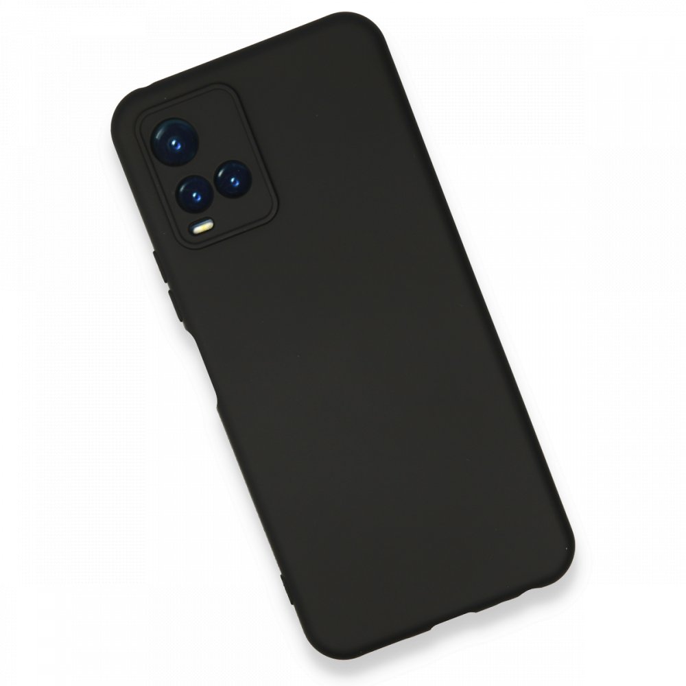  Vivo Y33S Kılıf Nano içi Kadife Silikon - Siyah
