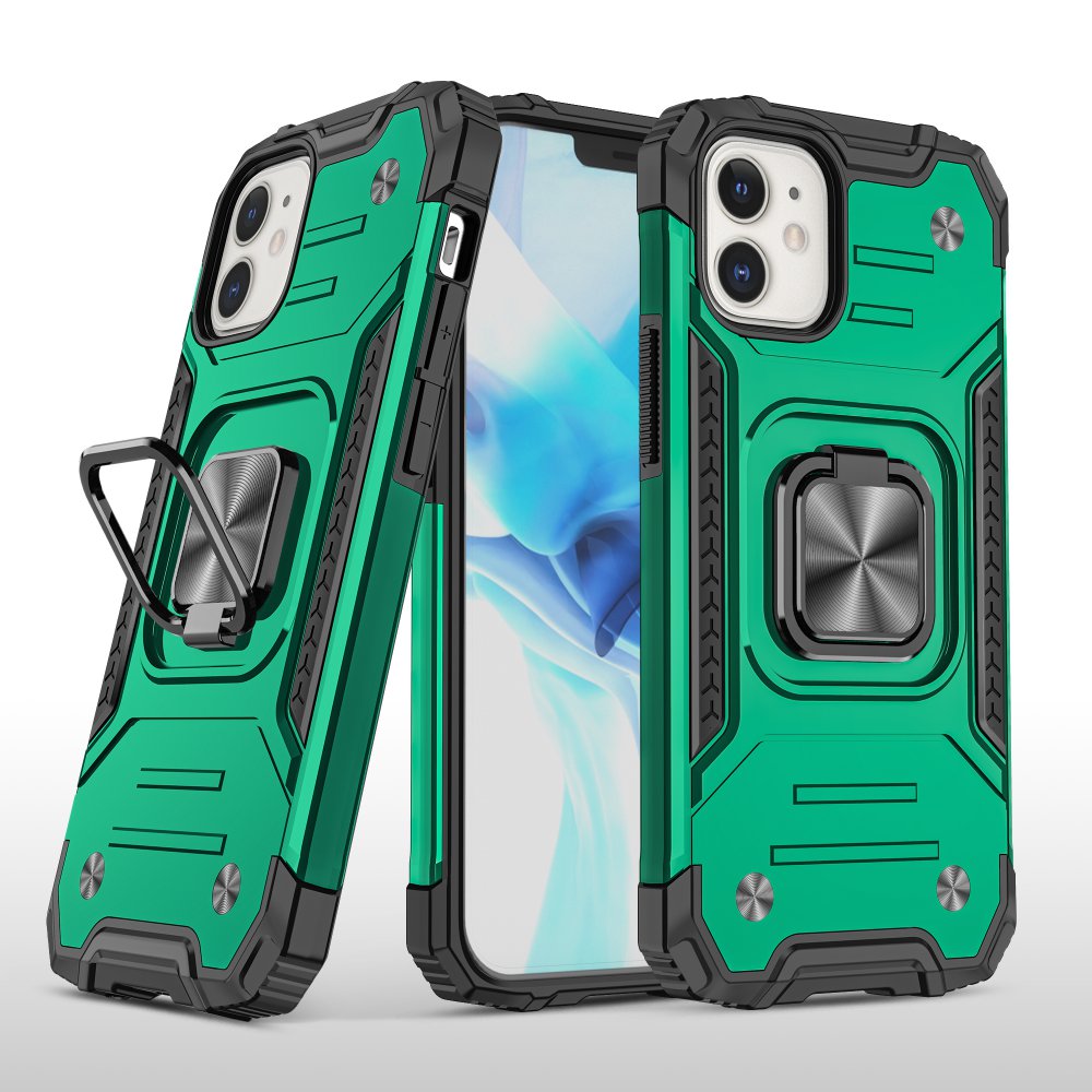 iPhone 12 Mini Kılıf Zegna Yüzüklü Silikon Kapak - Koyu Yeşil iPhone 12 Mini Kılıf Zegna Yüzüklü Silikon Kapak - Koyu Yeşil