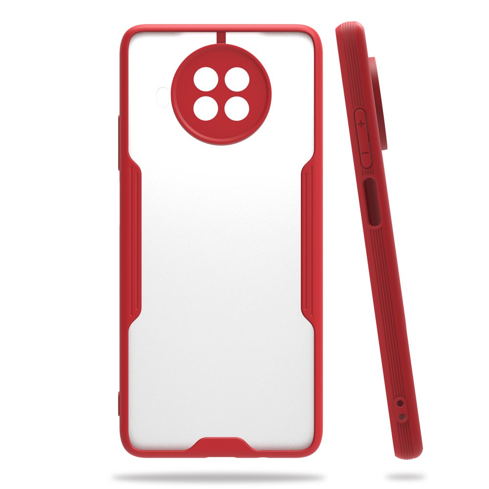 Xiaomi Mi 10T Lite Kılıf Platin Silikon - Kırmızı  Xiaomi Mi 10T Lite Kılıf Platin Silikon - Kırmızı
